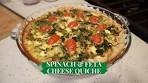 Spinach & Feta Cheese Quiche Recipe | Easy Quiche Recipe ...