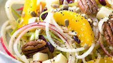 Spiralized Apple Salad with Citrus Dressing