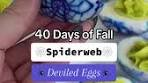 Spooky Spiderweb Deviled Eggs Recipe