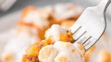 Sweet Potato Casserole with Pineapple and Marshmallows