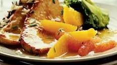 Turkey steaks with citrus & ginger sauce