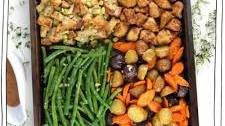 Vegan Sheet Pan Thanksgiving Dinner