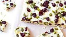 White Christmas with Pistachios & Dried Cranberries