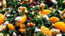 Winter Kale Pomegranate Salad