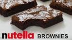5 Ingredient Nutella Fudge Brownies Recipe! Nutella Brownies