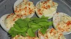 Ali's Dill Pickle Deviled Eggs