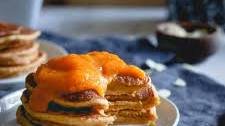 Almond Persimmon Pancakes