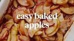 Apples always feel like fall and this easy baked apples recipe ...