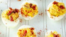 Bacon Cheddar Deviled Eggs