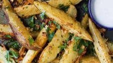 Baked Garlic Parmesan Potato Wedges