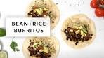 Bean and Rice Burrito Recipe | Dinner Made Easy