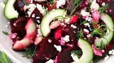 Beet Salad with Feta, Cucumbers, and Dill