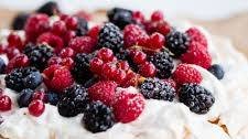 Berry Pavlova with Lemon Whipped Cream