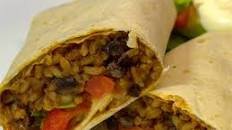 Black Bean and Rice Burritos