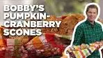 Bobby Flay's Pumpkin-Cranberry Scones with Whipped Maple ...