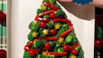 Broccoli Christmas Tree Recipe (healthy veggie tray appetizer ...