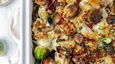 BRUSSELS SPROUTS WITH BACON CASSEROLE