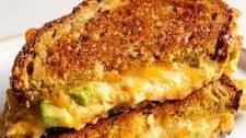 Buffalo Chicken Dip Grilled Cheese Sandwich Recipe with Avocado