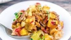 Butternut Squash Cranberry Thanksgiving Stuffing Casserole