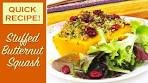 Butternut Squash Stuffed with Apples and Cranberries