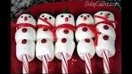 Candy Cane Snowman Tutorial