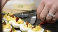 Caprese Deviled Eggs