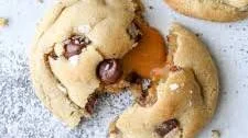 Caramel Stuffed Chocolate Chip Cookies