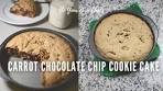 Carrot Chocolate Chip Cookie Cake | Super Easy!