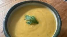 Carrot Soup with Potatoes and Cream