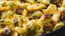 Cheesy Baked Brussels Sprouts
