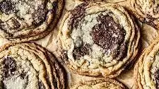 Chewy Crinkle Chocolate Chip Cookies