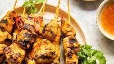 Chicken Satay with Easy Peanut Sauce