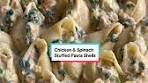 Chicken & Spinach Stuffed Pasta Shells Recipe