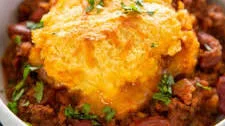 Chili Cheese Biscuit Bake