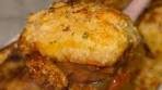 Chili topped w/ Cheddar Bay Biscuits - Make your chili. Top ...
