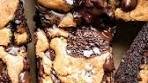 chocolate chip cookie brownies featuring a fudgy brownie ...