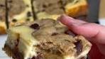 Chocolate Chip Cookie Cheesecake Bars take chewy ...