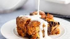Chocolate Croissant Bread Pudding