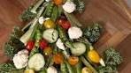 Christmas Veggie Tray #veggietray #christmas