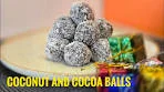 Coconut and Cocoa balls. A simple 4 ingredient treat that's ...