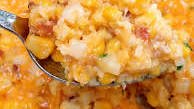 Corn Casserole with Cheese & Bacon