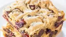 Cranberry Chocolate Chip Blondies