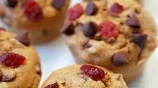 Cranberry chocolate chip muffins