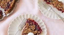 Cranberry Orange Crumb Tart
