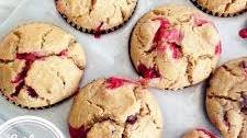 Cranberry, Peanut Butter and Chocolate Chip Muffins | Vegan, Gluten-Free