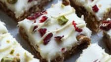 Cranberry Pistachio Bliss Bars