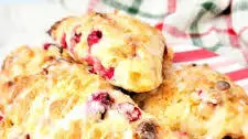 Cranberry White Chocolate Scones