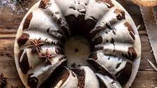 Cream Cheese Swirled Chai Gingerbread Cake.