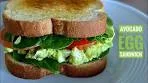 Creamy Avocado and Egg Breakfast Sandwich | Avocado ...