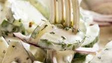 Creamy Cucumber Salad with Lemon Yogurt Dressing